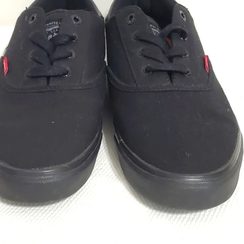 Levi's Black Canvas Sneakers Mens 13